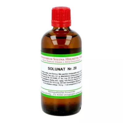 Solunat numéro 20 gouttes (100 ml) Solunat numéro 20 gouttes (100 ml)