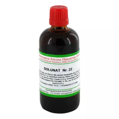 SOLUNAT N°22 gouttes, 100 ml SOLUNAT N°22 gouttes, 100 ml