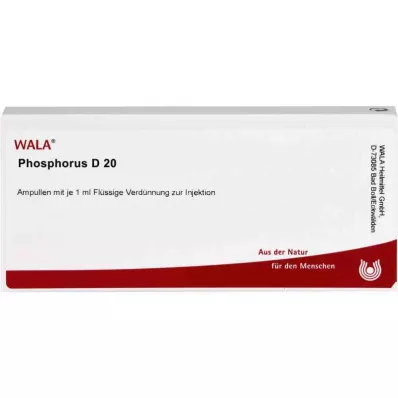 PHOSPHORUS D 20 ampoules, 10X1 ml