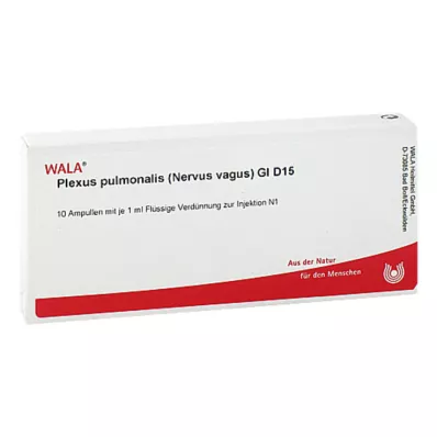 PLEXUS PULMONALIS Nervus vagus GL D 15 ampoules, 10X1 ml PLEXUS PULMONALIS Nervus vagus GL D 15 ampoules, 10X1 ml