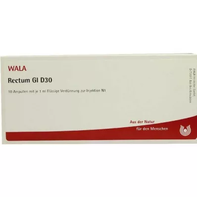 Rectum GL D 30 ampoules, 10X1 ml Rectum GL D 30 ampoules, 10X1 ml