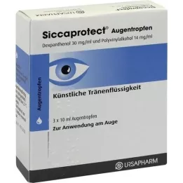 SICCAPROTECT Gouttes pour les yeux, 3X10 ml