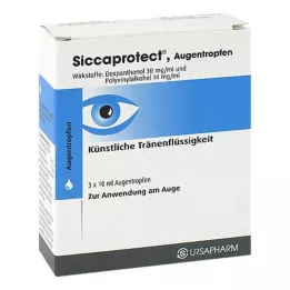 SICCAPROTECT Gouttes pour les yeux, 3X10 ml