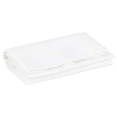 Bavoir adulte en aluminium/éponge blanc avec poche de collecte, 1 pièce
