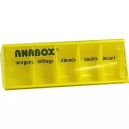 ANABOX Boîte journalière jaune, 1 pc