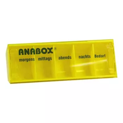 ANABOX Boîte journalière jaune, 1 pc