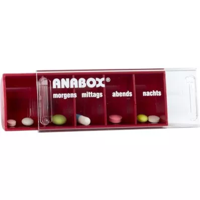 ANABOX Boîte journalière rouge, 1 pc