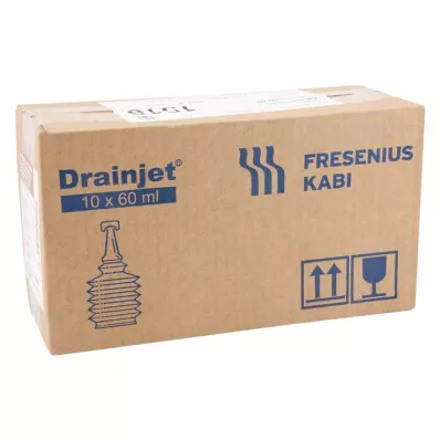 FREKA DRAINJET Solution saline 0,9% ISO, 10X60 ml
