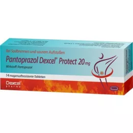 PANTOPRAZOL Dexcel Protect 20 mg, comprimé gastro-résistant, 14 pièces