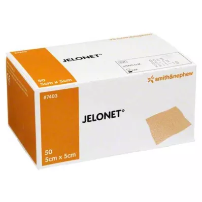 JELONET Bande de paraffine 5x5 cm stérile Peelpack, 50 pces