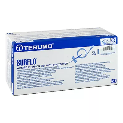 Couverts de sécurité parfaits Surshield Surflo 21G verts, 50 pièces