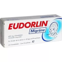 EUDORLIN Comprimés pelliculés contre la migraine, 20 comprimés