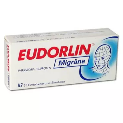EUDORLIN Comprimés pelliculés contre la migraine, 20 comprimés