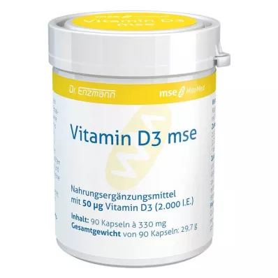 VITAMIN D3 MSE Gélules, 90 pièces