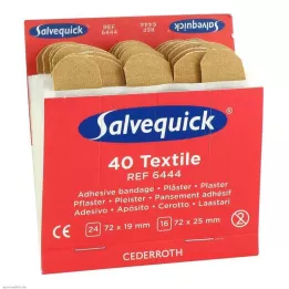 SALVEQUICK Recharge de pansements adhésifs élastiques 6444, 40 pièces