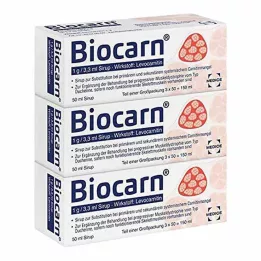 BIOCARN Sirop, 3X50 ml