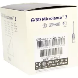 BD MICROLANCE Aiguille 22 G 1 1/4 0,7x30 mm, 100 pces