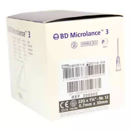 BD MICROLANCE Aiguille 22 G 1 1/4 0,7x30 mm, 100 pces