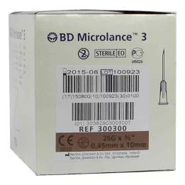 BD MICROLANCE Aiguille 26 G 3/8 0,45x10 mm, 100 pces