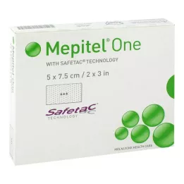 MEPITEL One 5x7,5 cm pansement filet silicone, 10 pces