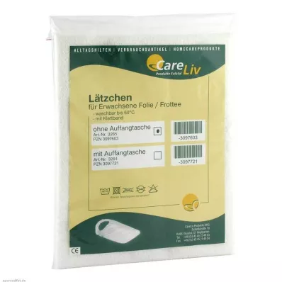 LÄTZCHEN Film dextension/éponge blanc avec velcro, 1 pc