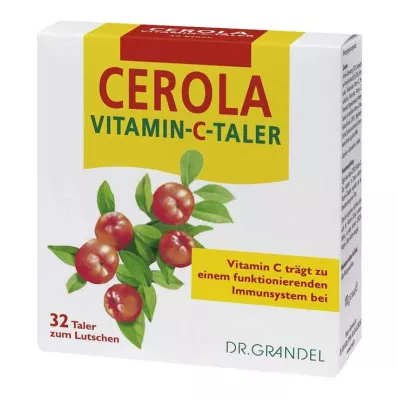 CEROLA Thaler de vitamine C Grandel, 32 pcs
