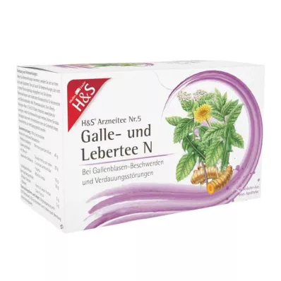 H&amp;S Tisane pour la bile et le foie N sachets filtres, 20X2.0 g