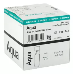 AQUA AD injectabilia Miniplasco connect L.I., 20X10 ml