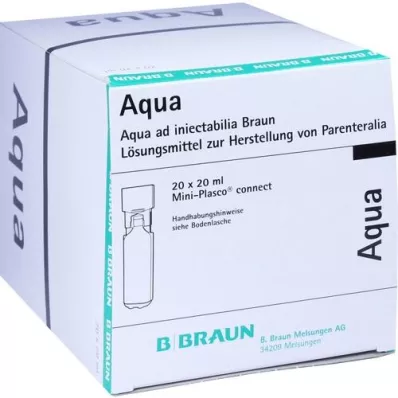 AQUA AD injectabilia Miniplasco connect Liqueur injectable, 20X20 ml