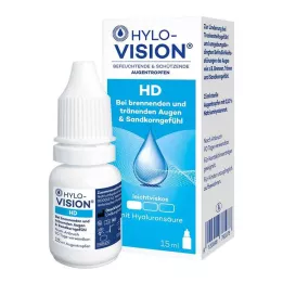 HYLO-VISION HD Gouttes pour les yeux, 15 ml