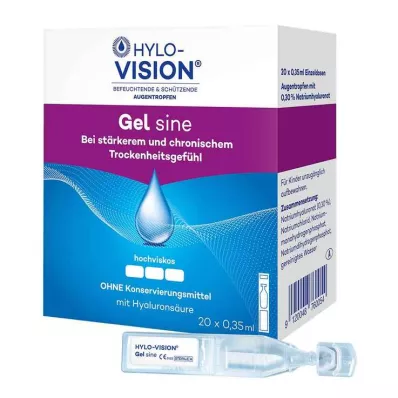 Pipettes unidose Hylo-Vision Gel sinus, 20X0,35 ml