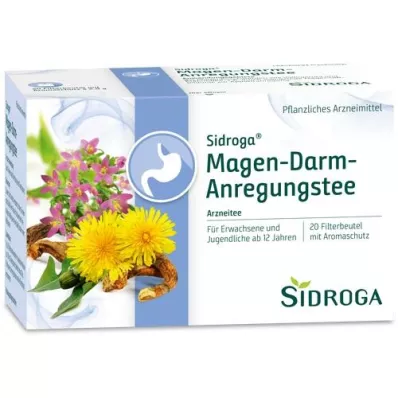 SIDROGA Tisane stimulante pour lestomac et lintestin, sachets filtres, 20X2.0 g