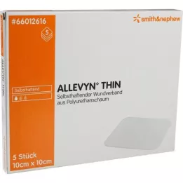 ALLEVYN Pansement mince Thin 10x10 cm, 5 pces