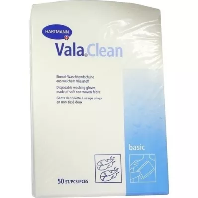 VALACLEAN Gants de toilette Basic, 50 pces