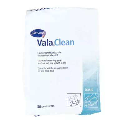 VALACLEAN Gants de toilette Basic, 50 pces VALACLEAN Gants de toilette Basic, 50 pces