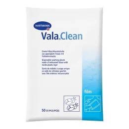VALACLEAN Gants de toilette Film, 50 pces