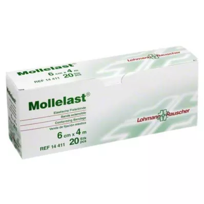 MOLLELAST Bandes 6 cmx4 m en emballage individuel, 20 pces