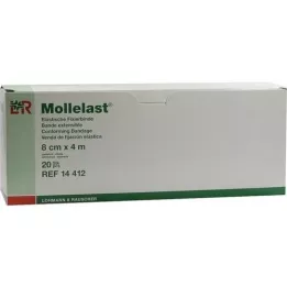 MOLLELAST Bandes 8 cmx4 m en emballage individuel, 20 pces