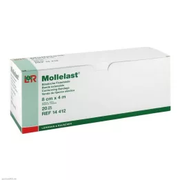 MOLLELAST Bandes 8 cmx4 m en emballage individuel, 20 pces