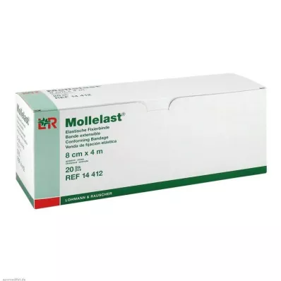 MOLLELAST Bandes 8 cmx4 m en emballage individuel, 20 pces