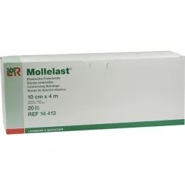 MOLLELAST Bandes 10 cmx4 m en emballage individuel, 20 pces