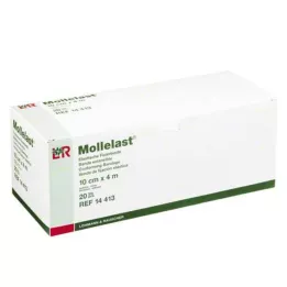 MOLLELAST Bandes 10 cmx4 m en emballage individuel, 20 pces