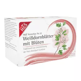 H&amp;S Feuilles daubépine avec fleurs Sachet-filtre, 20X1.6 g