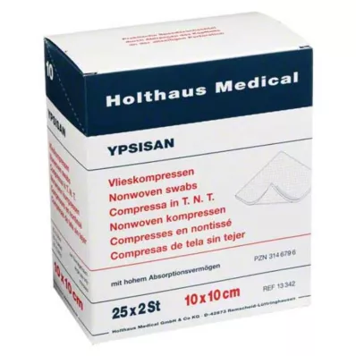 KOMPRESSEN YPSISAN 10x10 cm stérile, 25X2 pcs