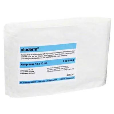 ALUDERM Compresses 10x10 cm, 50 pces