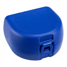 PROTHESEN ZAHNSPANGENBOX universel bleu foncé, 1 pc