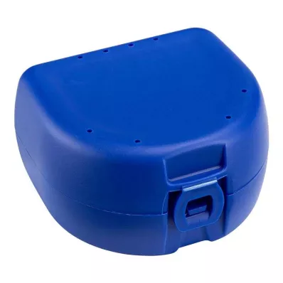 PROTHESEN ZAHNSPANGENBOX universel bleu foncé, 1 pc PROTHESEN ZAHNSPANGENBOX universel bleu foncé, 1 pc