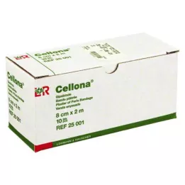 CELLONA Bandes de plâtre 8 cmx2 m, 2X5 pces