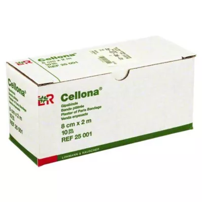 CELLONA Bandes de plâtre 8 cmx2 m, 2X5 pces