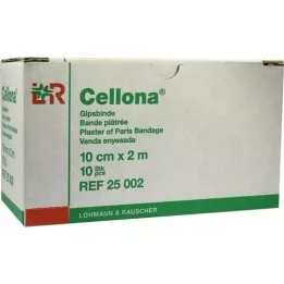 CELLONA Bandes de plâtre 10 cmx2 m, 2X5 pces